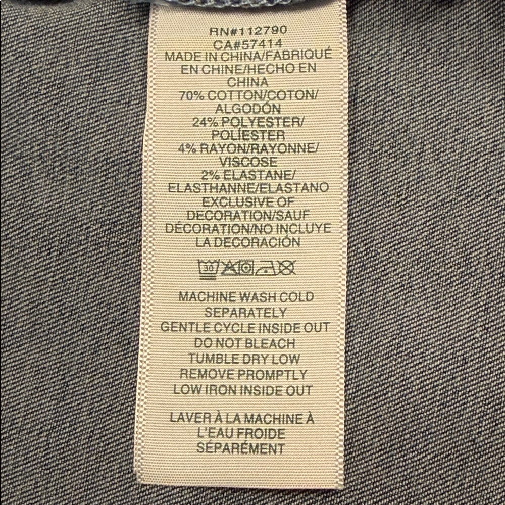 TRUE RELIGION Georgia Denim Glitter Shirt - Picture 12 of 16